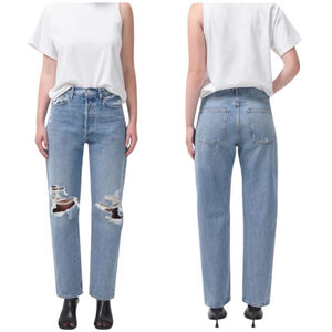 NWT AGOLDE 90s mid rise loose jean in Wander 28